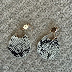 Snakeskin earrings
